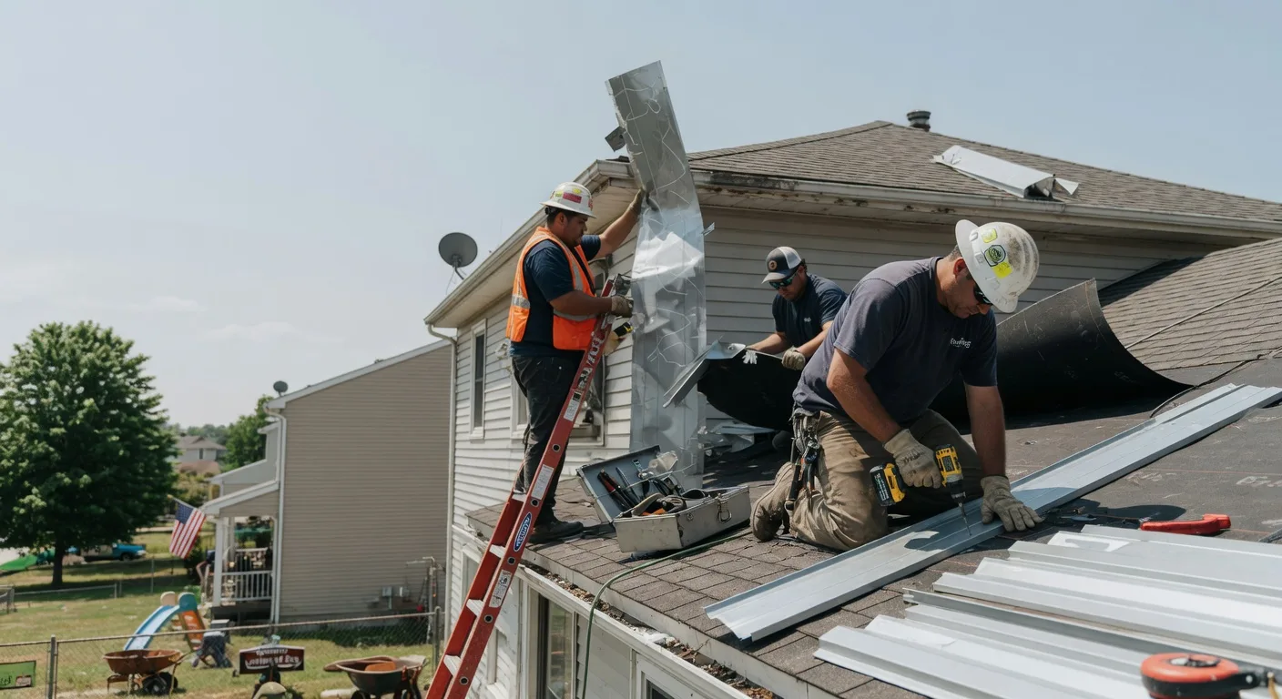 Metal Roof Repair in Dupont, IN